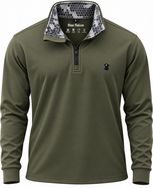 1/4 Zip Pullover Olive Drab