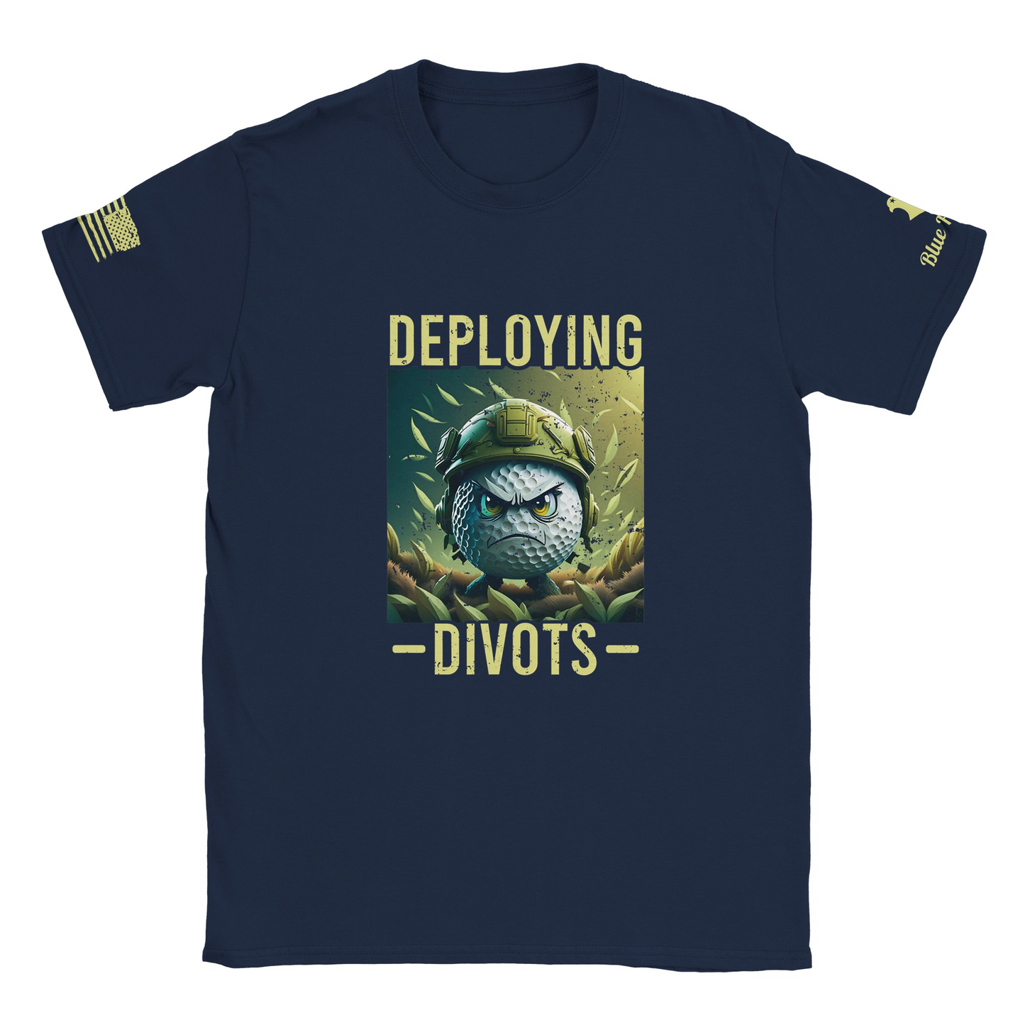 Deploying Divots Men's Patriotic Golf T-Shirt