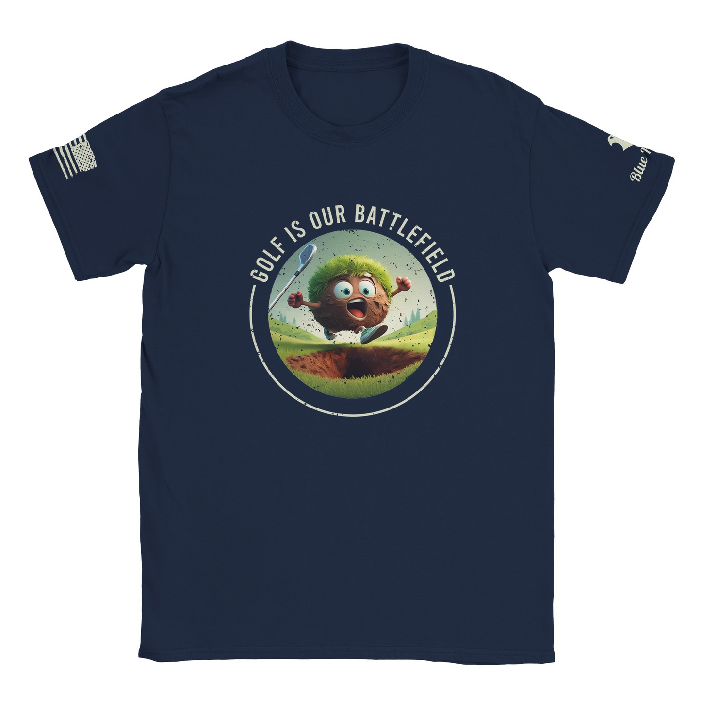 Chunk & Run Men's Patriotic Golf T-Shirt